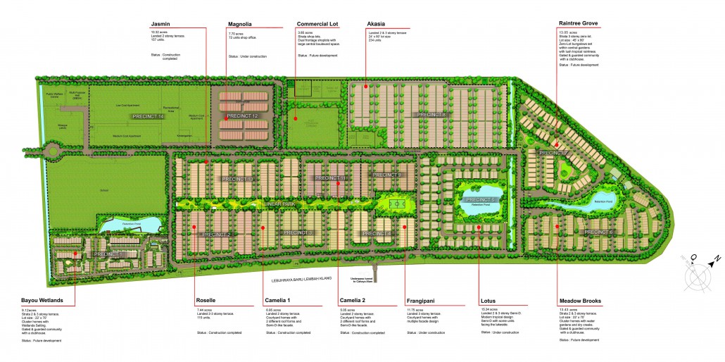 Setia Alam Master Plan - Bandar Setia Alam, Diantha - Precinct 11