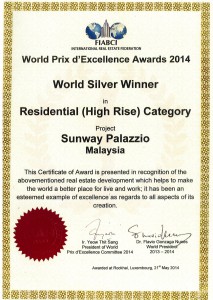 2014 Palazzio FIABCI Intl World Silver Winner